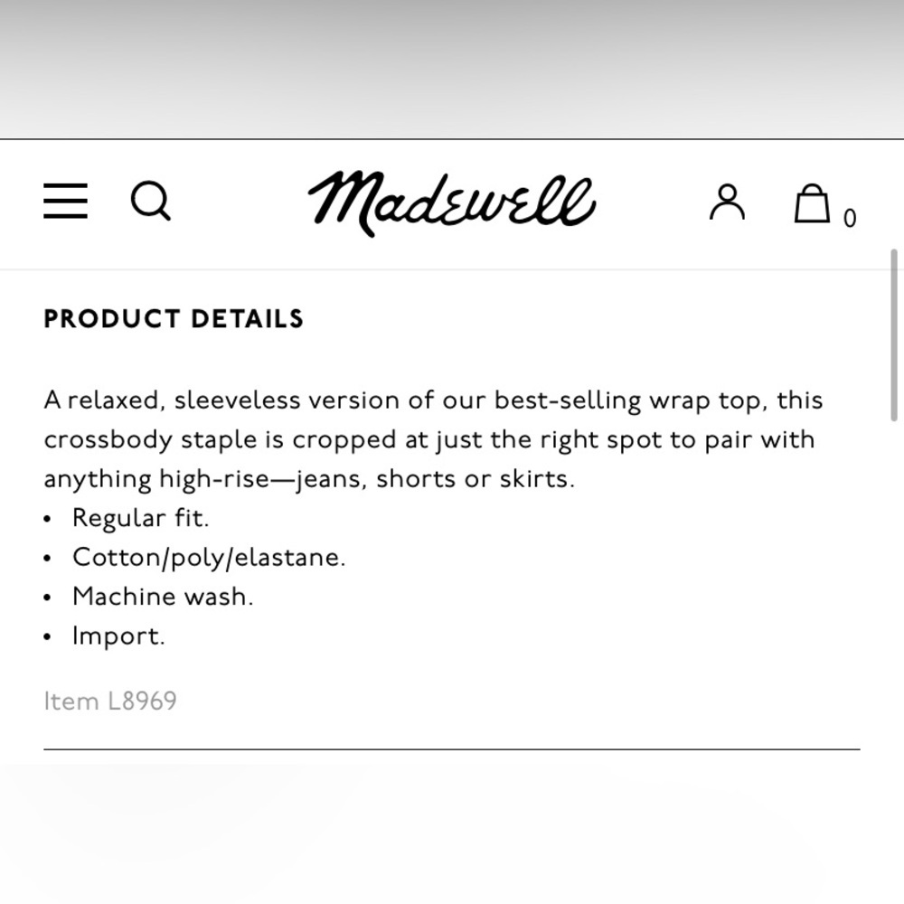 TEXTURE & THREAD by MADEWELL Wrap Tie Tank Top - Picture 10 of 10
